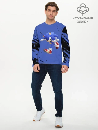 Мужской лонгслив базовый / sonic