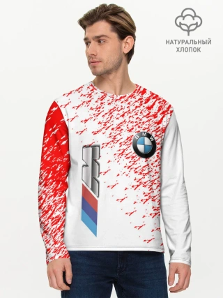 Мужской лонгслив базовый / bmw