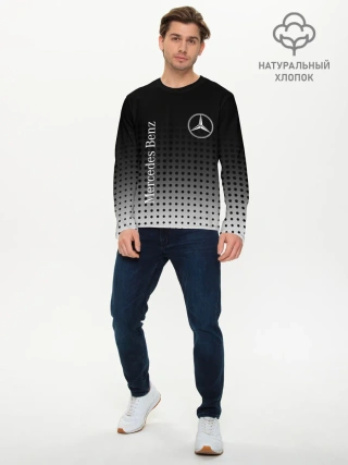 Мужской лонгслив базовый / Mercedes-Benz