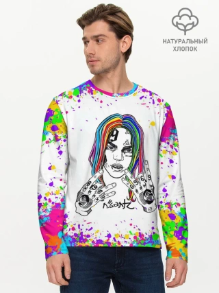 Мужской лонгслив базовый / Такеши 6ix9ine