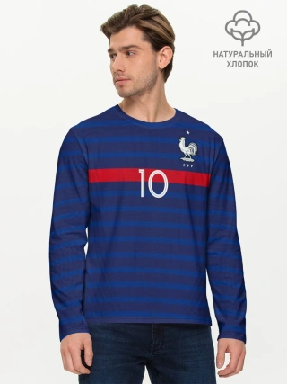 Мужской лонгслив базовый / Mbappe home EURO 2020