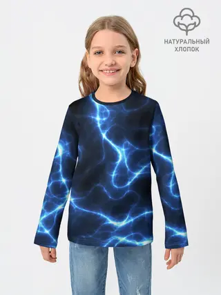 Детский лонгслив / Energy Waves