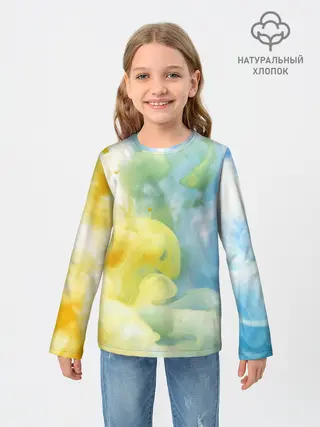 Детский лонгслив / Coloful Smoke