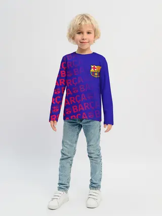 Детский лонгслив / FC BARCELONA / ФК БАРСЕЛОНА
