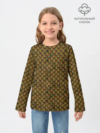 Детский лонгслив / Reptile Scales