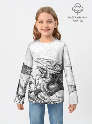Детский лонгслив / Грифон