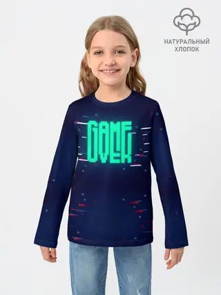 Детский лонгслив / Game Over