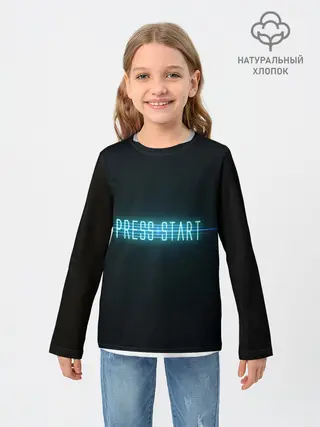 Детский лонгслив / Старт - игра окончена