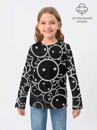 Детский лонгслив / Smile Texture