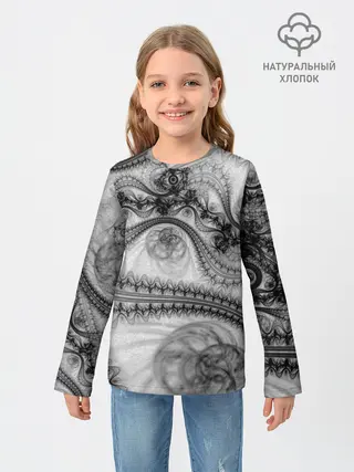 Детский лонгслив / Spilled ink Texture