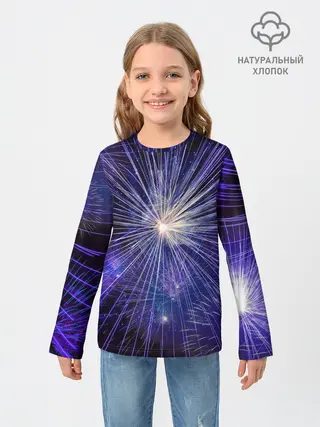 Детский лонгслив / Фейерверк
