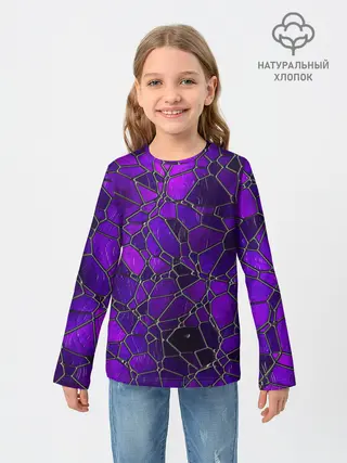 Детский лонгслив / Стеклянная мозайка