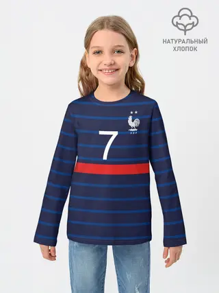 Детский лонгслив / Гризман футболист Франция