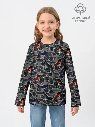 Детский лонгслив / Джипы