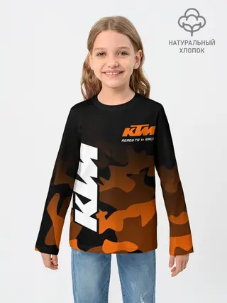 Детский лонгслив / KTM MOTORCYCLES / КТМ МОТОЦИКЛ