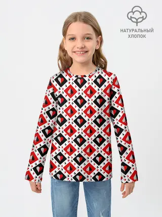 Детский лонгслив / Карточный Катала