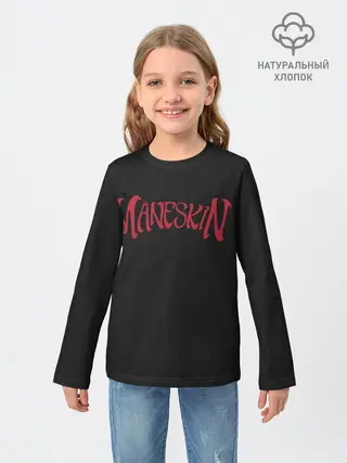 Детский лонгслив / Maneskin. Inscription