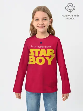 Детский лонгслив / The Weeknd - Star Boy