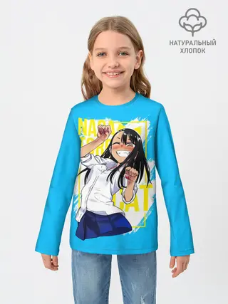 Детский лонгслив / Nagatoro cat