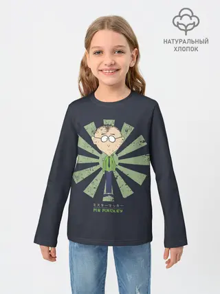 Детский лонгслив / Маки