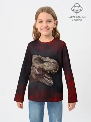 Детский лонгслив / T-REX | Динозавр | Dino