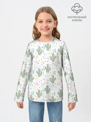 Детский лонгслив / Кактусы