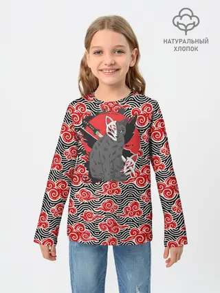 Детский лонгслив / Бакэнэко
