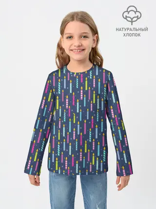 Детский лонгслив / Свечи