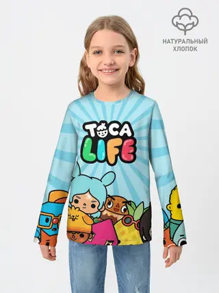 Детский лонгслив / Toca boca life