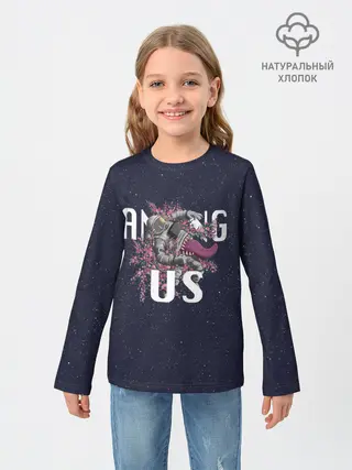 Детский лонгслив / Among Us | Амонг Ас