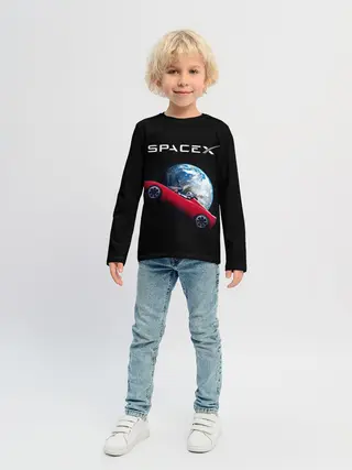 Детский лонгслив / Space X Zero gravity car