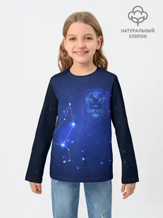 Детский лонгслив / Знак зодиака - Лев