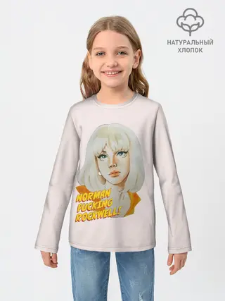 Детский лонгслив / Лана акваркелью