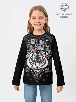Детский лонгслив / Merry Christmas 2022