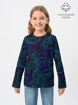 Детский лонгслив / Пепельная Роза