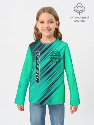 Детский лонгслив / Нилетто / Niletto лого
