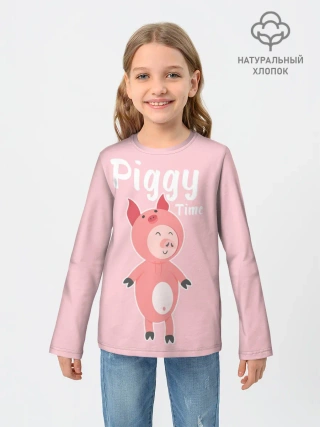 Детский лонгслив / Piggy Time