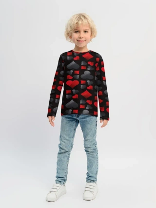 Детский лонгслив / Card suits