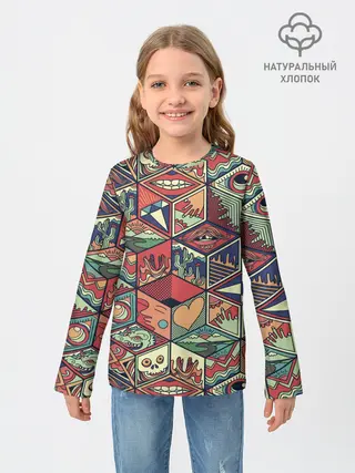 Детский лонгслив / Психоделика