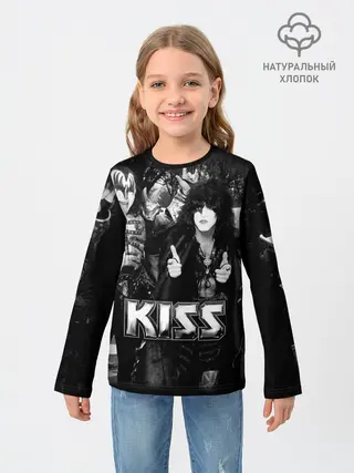 Детский лонгслив / Kiss