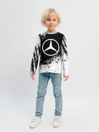Детский лонгслив / Mercedes abstract sport