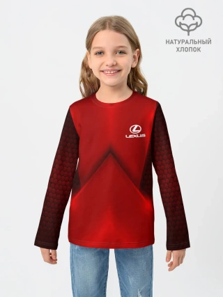 Детский лонгслив / Lexus car sport RED