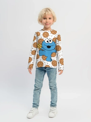 Детский лонгслив / Cookie monster