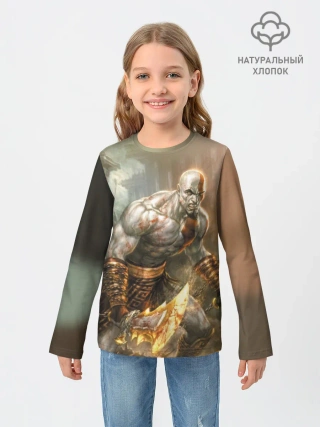 Детский лонгслив / God of War