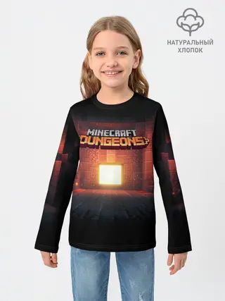 Детский лонгслив / MINECRAFT: Dungeons