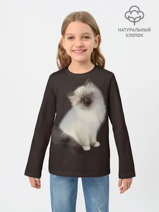 Детский лонгслив / Котенок Ми