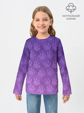 Детский лонгслив / Кошачьи Следы