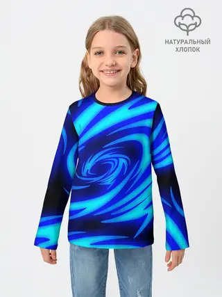 Детский лонгслив / ОГНЕННЫЕ ВОЛНЫ | FIRE STRIPES