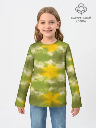 Детский лонгслив / разводы краски