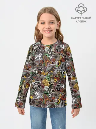 Детский лонгслив / Музыка